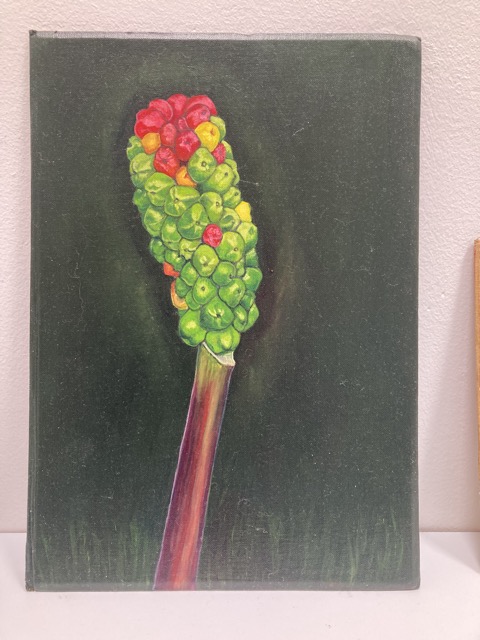 Green to Red - Oil on Book Cover -£180