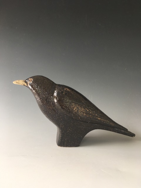 Lot 52 Stephanie Cunningham		'Blackbird' - Ceramic Stoneware 12cm high. Reserve £75 stephaniecunningham.co.uk