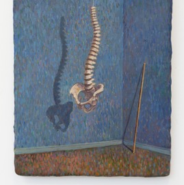 ‘The Anatomy of Pain’ oil on gesso panel 31.5 x 24.5cm 2022